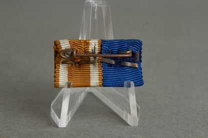 2-Place Ribbon Bar. With Miniatures. Rare. Original.