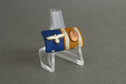 2-Place Ribbon Bar. With Miniatures. Rare. Original.