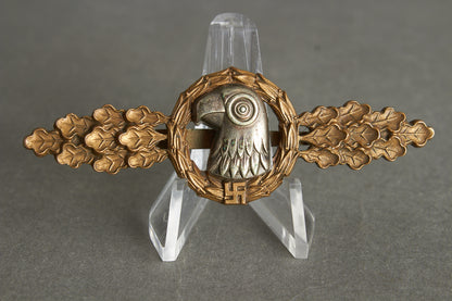 Luftwaffe "Frontflugspange für Aufklärer in Bronze". Original.