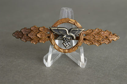 Luftwaffe "Frontflugspange für Transport- und Luftlandeflieger in Bronze". Original.