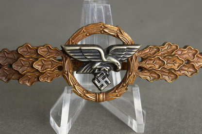 Luftwaffe "Frontflugspange für Transport- und Luftlandeflieger in Bronze". Original.